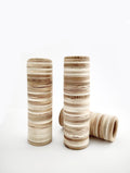 Unique Spice grinder made from stacked layers of wood 