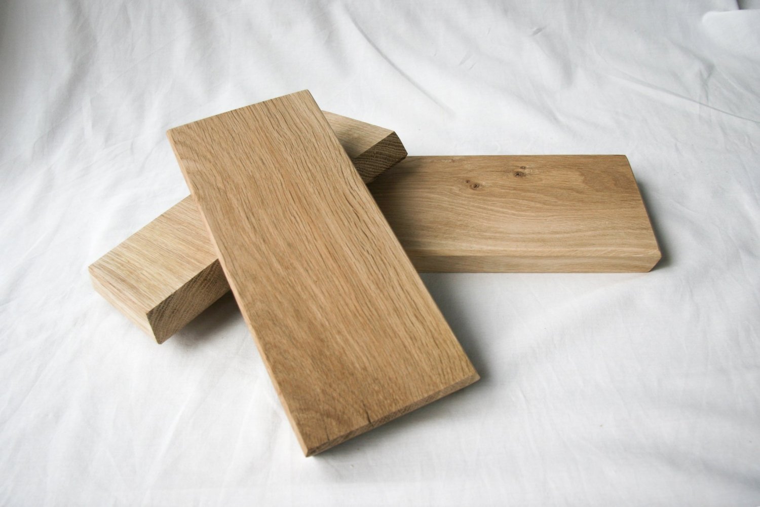 Wooden serving board set with a rectangular board in a stacked cross shape